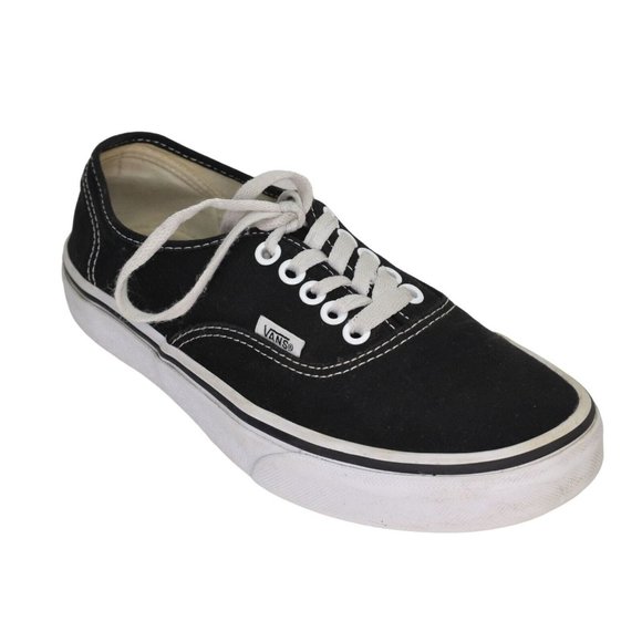 Vans Other - Vans Authentic Sneakers Black Canvas Original Style Mens 7.5 Womens 9 721565
